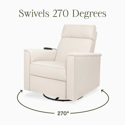 Monogram Willa Deluxe Power Glider Recliner w/Heat&Massage i