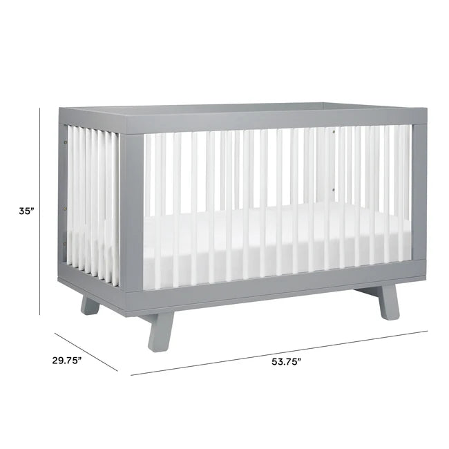 Hudson 3 in 1 Convertible Crib + Toddler Rail