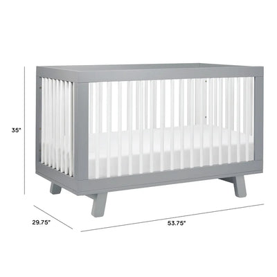 Hudson 3 in 1 Convertible Crib + Toddler Rail
