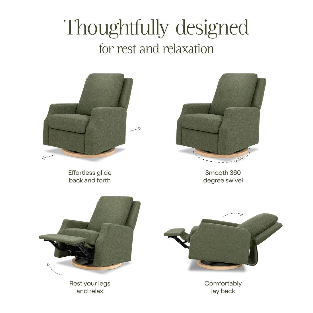 Crewe Recliner and Swivel Glider