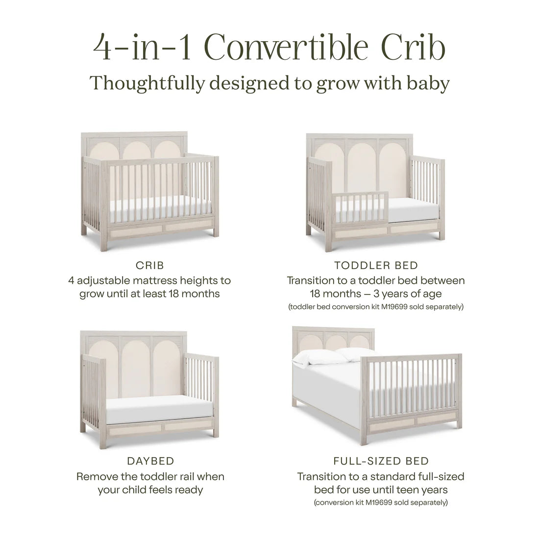 Namesake Eloise 4 in 1 Convertible Crib