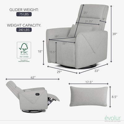 Evolur Sylas Glider Recliner