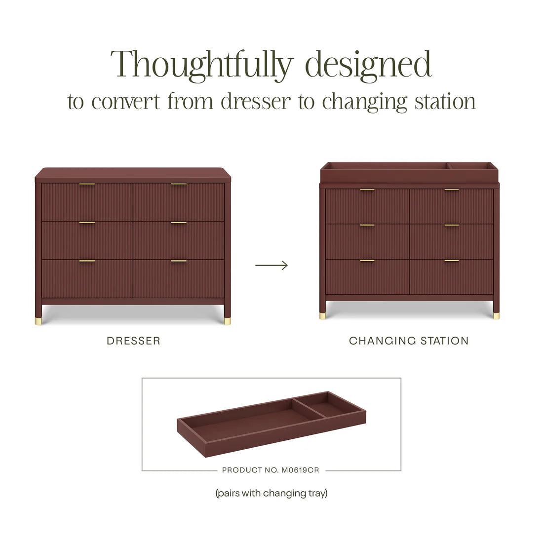 Brimsley Tambour 6 Drawer Assembled Dresser