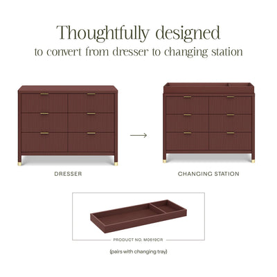 Brimsley Tambour 6 Drawer Assembled Dresser