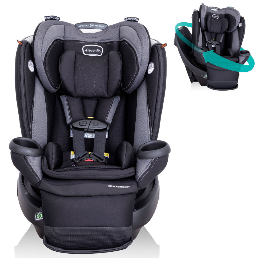 evenflo 360 car seat cover Evenflo Revolve360 Extend Rotational All-in-One Convertible Car Seat with Quick Clean Cover