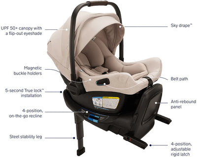 Nuna PIPA aire RX Infant Car Seat and RELX Base