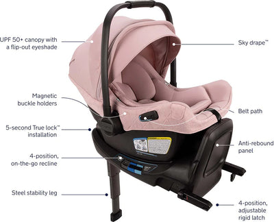 Nuna PIPA aire RX Infant Car Seat and RELX Base