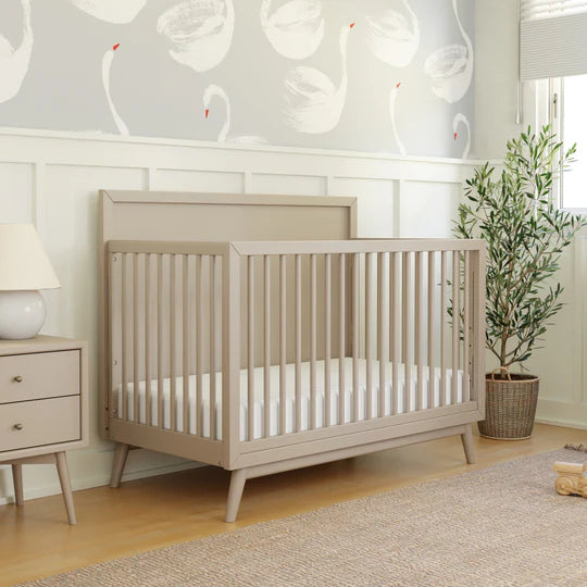Babyletto Palma MidCentury 4 in 1 Crib W/ Toddler Bed Conversion