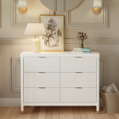 Brimsley Tambour 6 Drawer Assembled Dresser