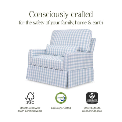 Crawford Chair and a Half Pillowback Swivel Glider
