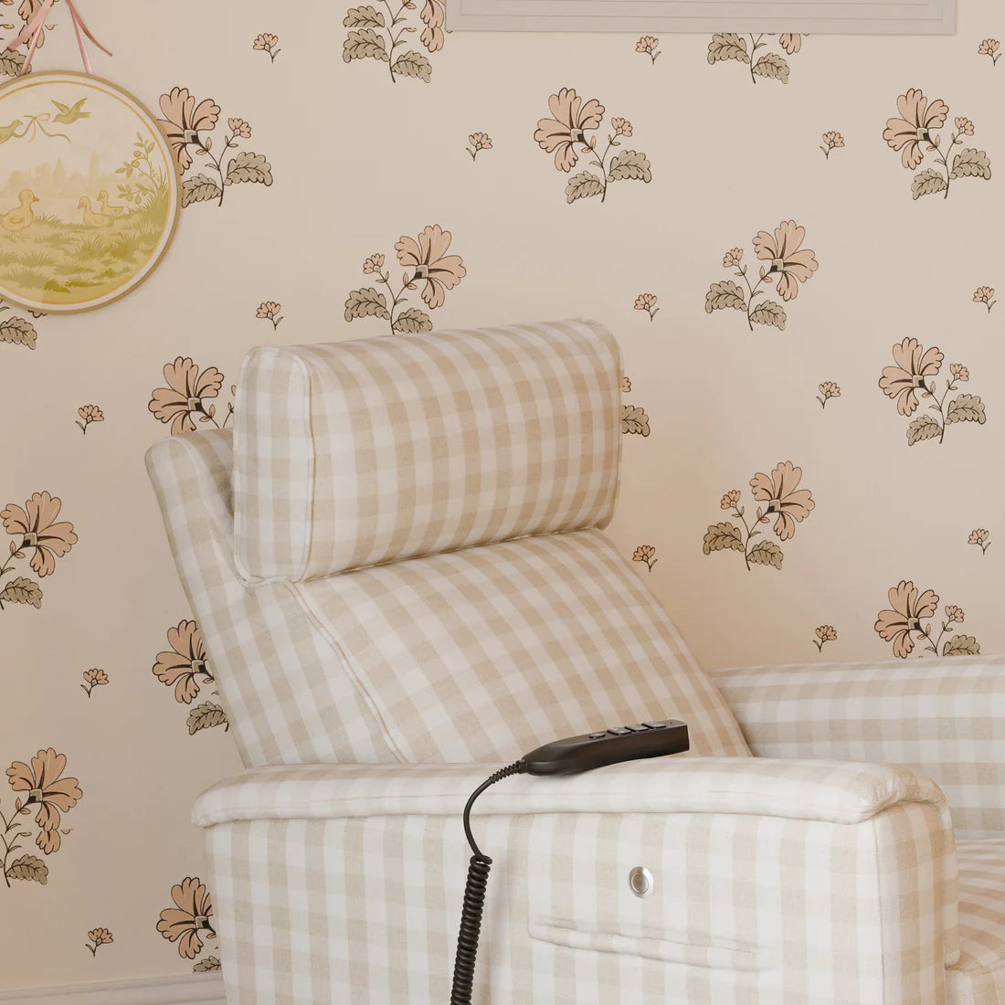 Monogram Willa Deluxe Power Glider Recliner w/Heat&Massage i