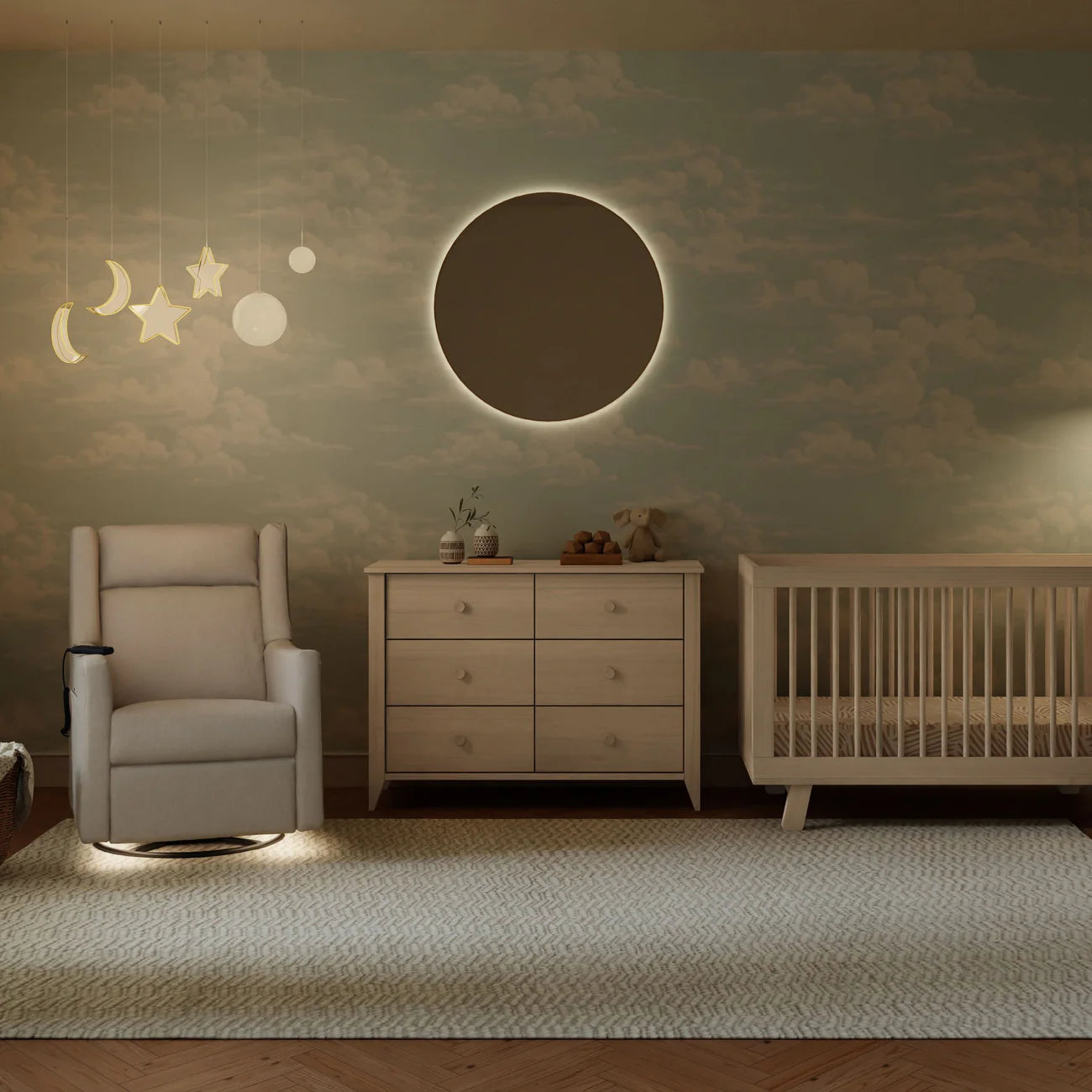 Babyletto Kiwi Deluxe Power Glider Recliner w/ Heat & Massage