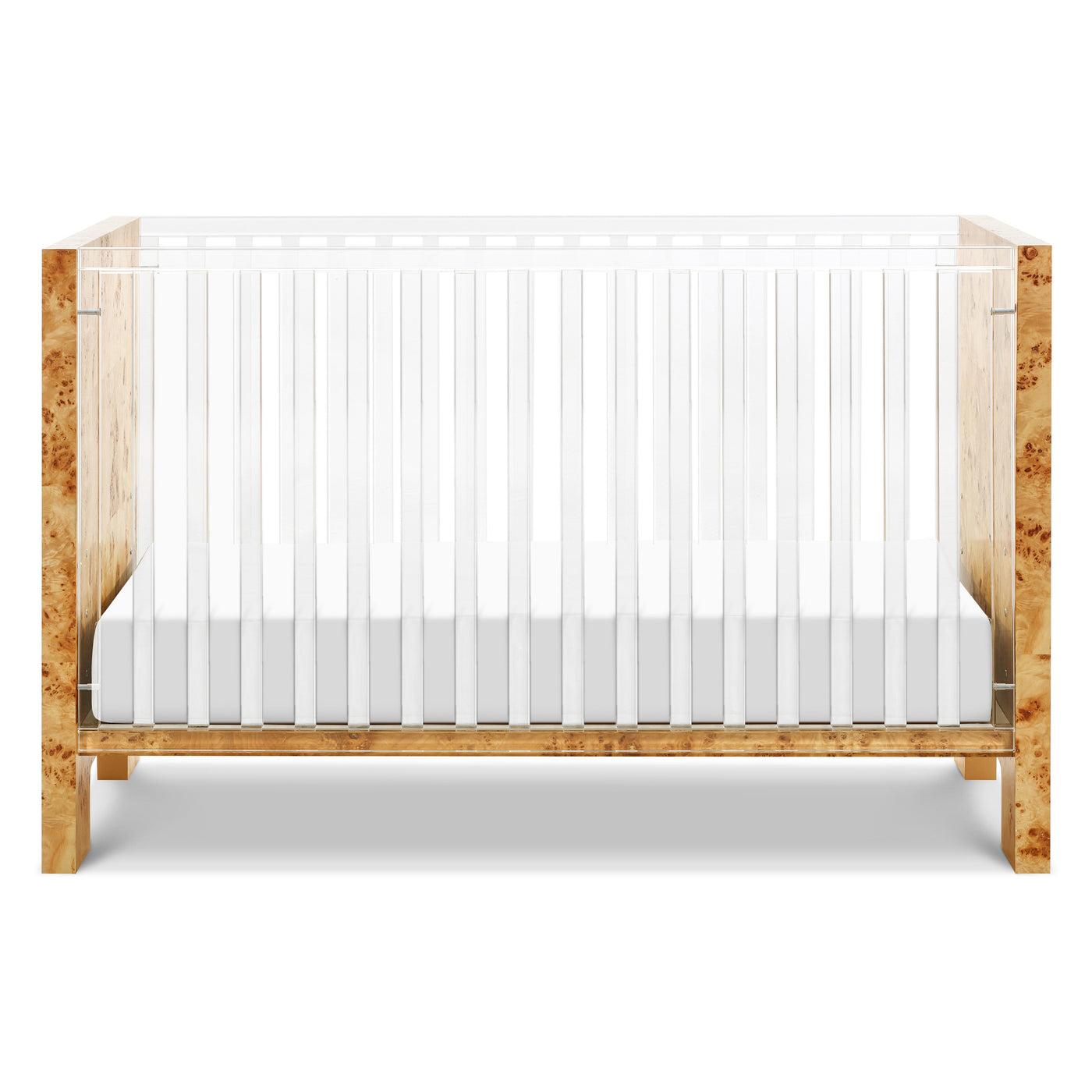 Babyletto Altair Crib Acrylic with Burl Wood