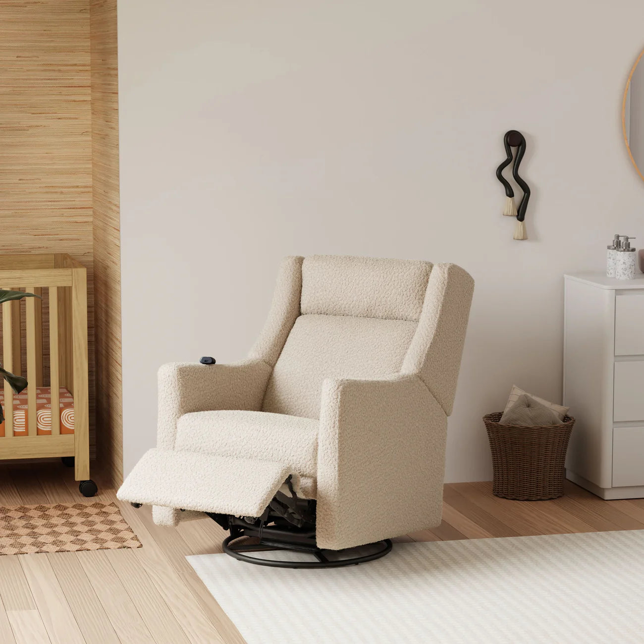 Babyletto Kiwi Deluxe Power Glider Recliner w/ Heat & Massage