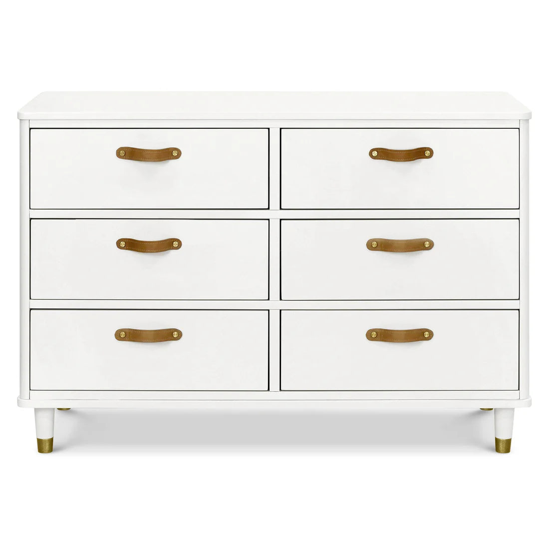 Tanner 6 Drawer Dresser in Warm White