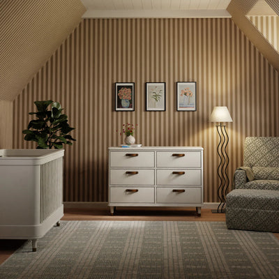 Tanner 6 Drawer Dresser in Warm White