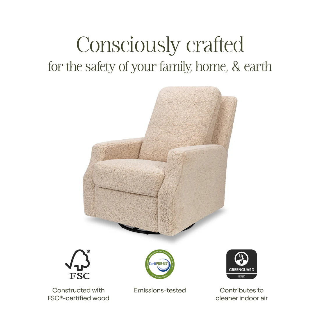 Crewe Recliner and Swivel Glider