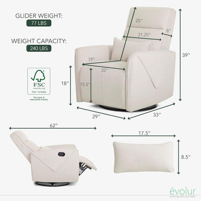 Evolur Sylas Glider Recliner