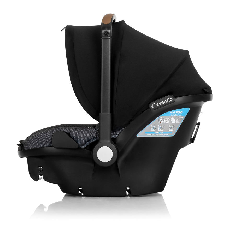 rear facing car seat stroller Evenflo Shyft DualRide Infant Car Seat Stroller Combo with Carryall Storage Sylva Pink