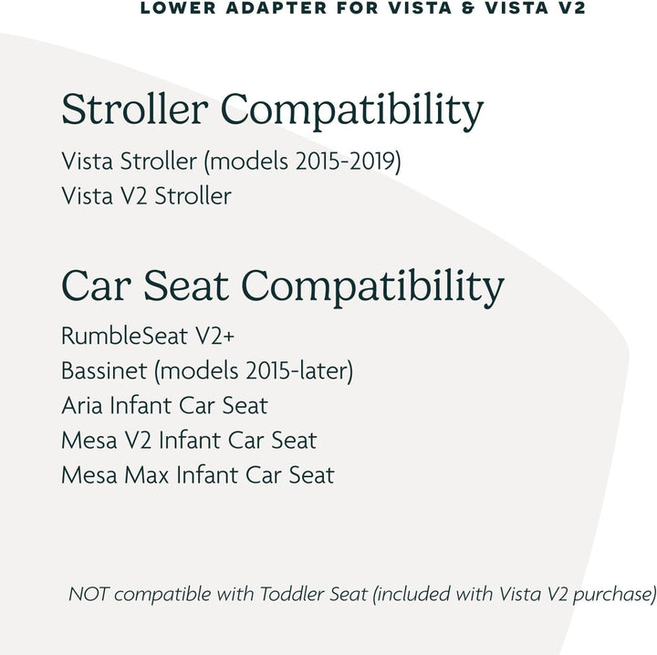 UPPAbaby Lower Adapters for Vista