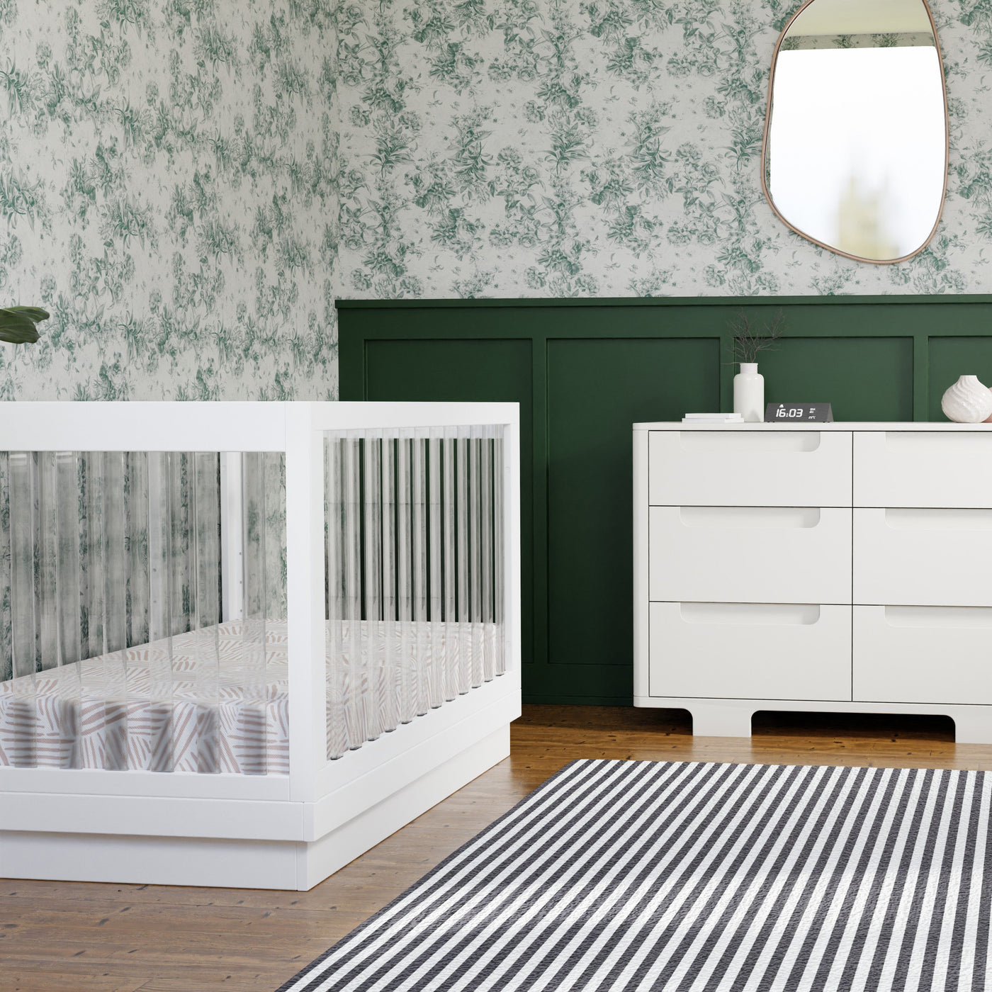 Babyletto Harlow Acrylic 3 in 1 Convertible Crib