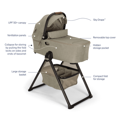 Nuna DEMI next bassinet + stand