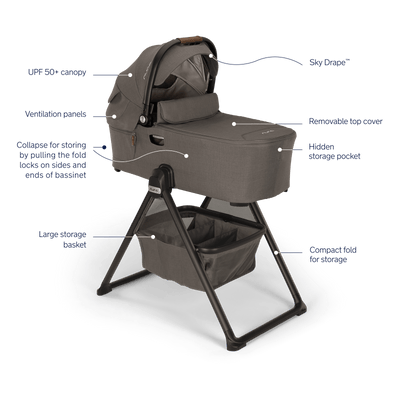 Nuna DEMI next bassinet + stand