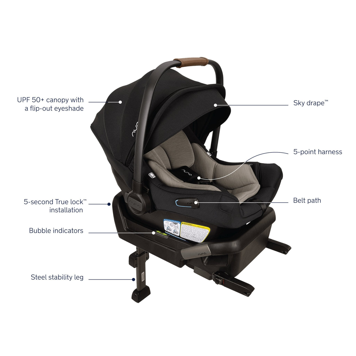 Nuna PIPA Aire Infant Car Seat With Base