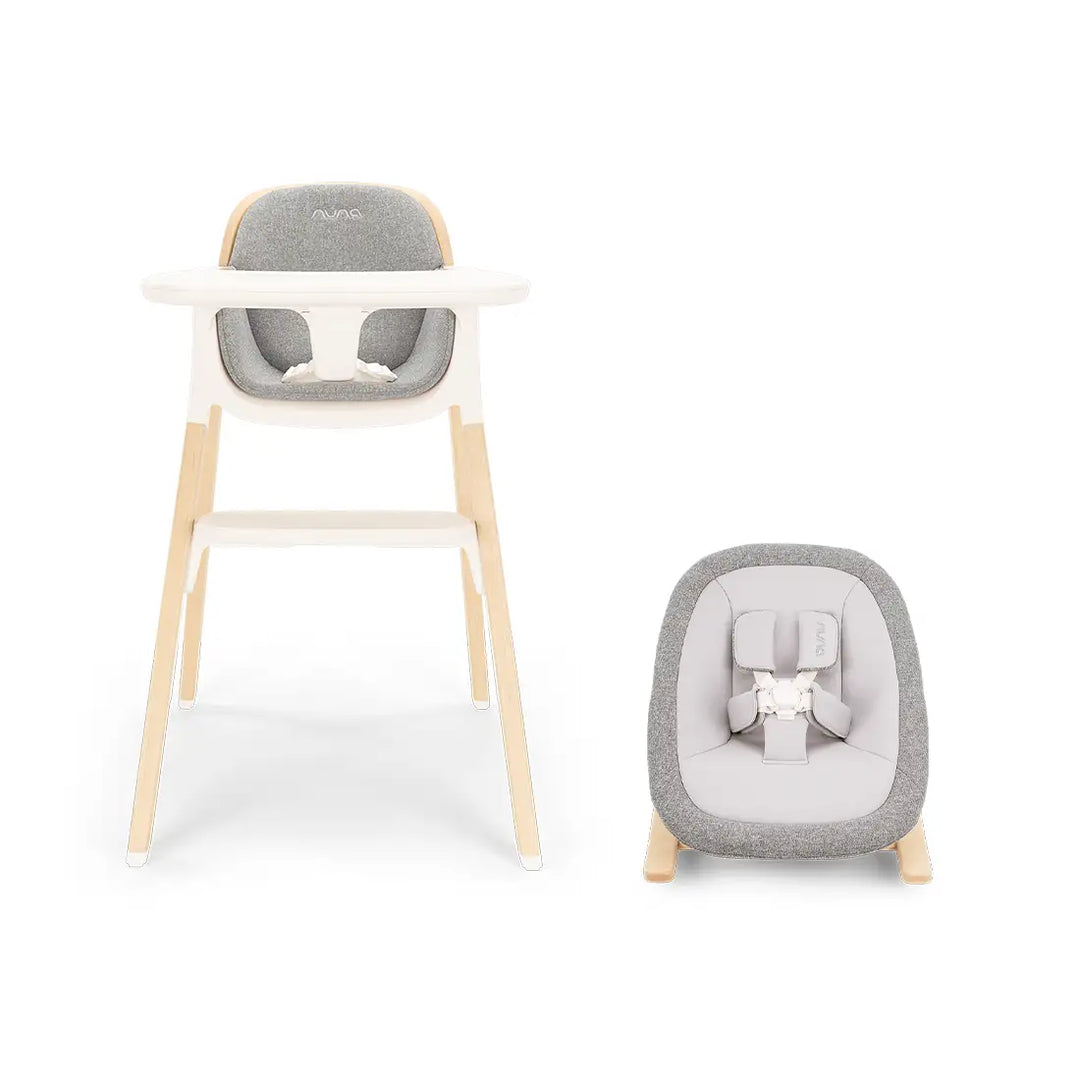 Nuna BRYN High Chair + Newborn Rocker Seat Heritage