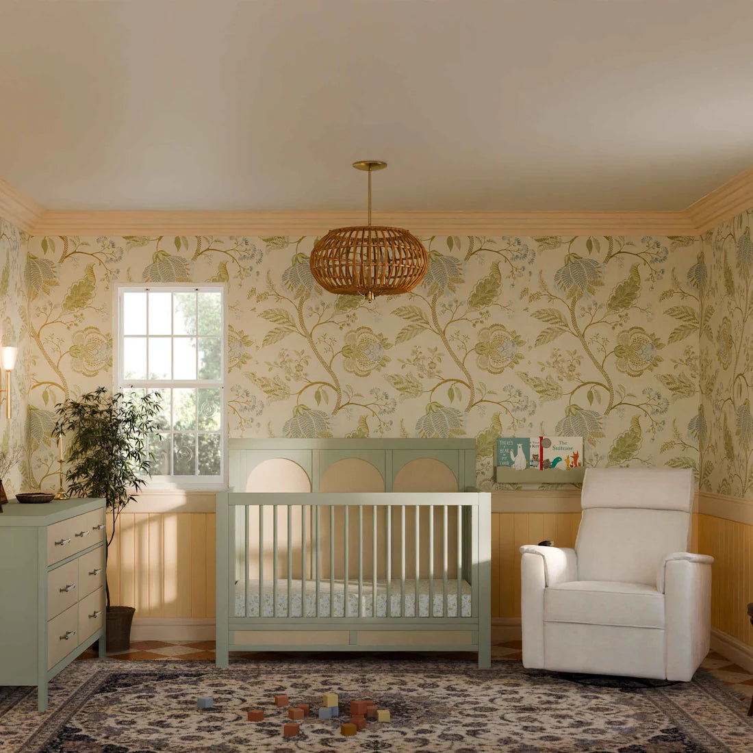 Monogram Willa Deluxe Power Glider Recliner w/Heat&Massage i