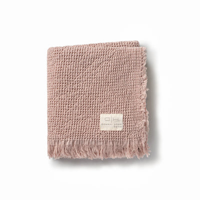 Domani Home Waffle Muslin Baby Blanket in Pink