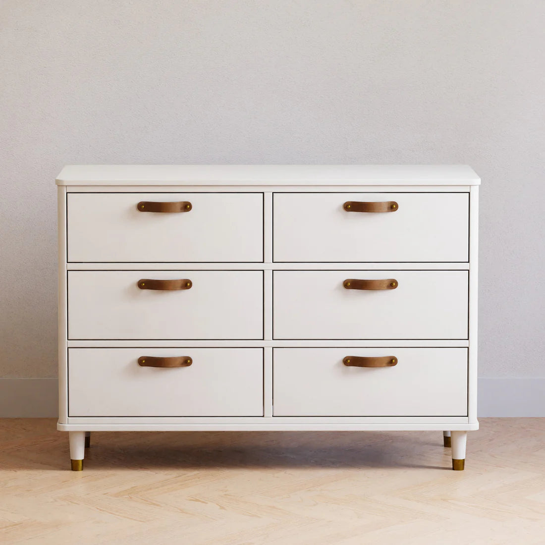 Tanner 6 Drawer Dresser in Warm White