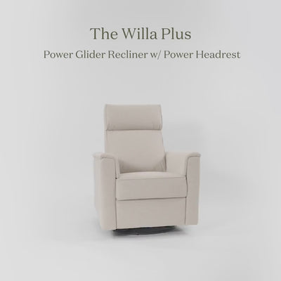 Monogram Willa Plus Power Glider Recliner w/ Power Headrest