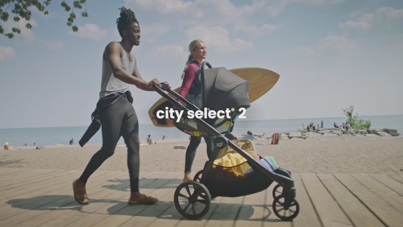 Baby Jogger City Select 2 Single to Double Modular Stroller in Lunar Black