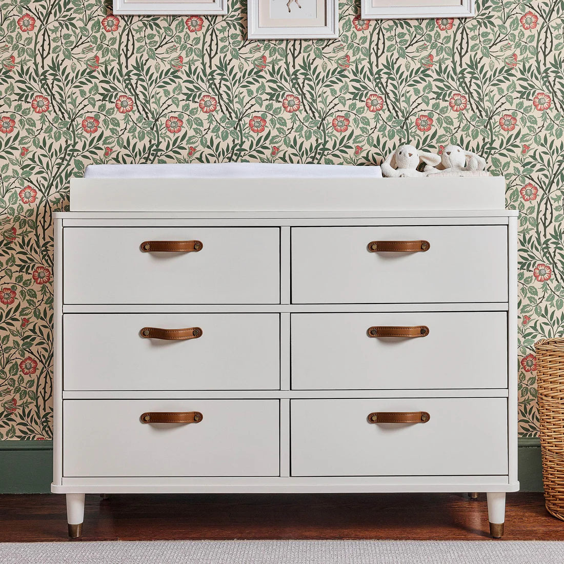 Tanner 6 Drawer Dresser in Warm White