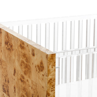 Babyletto Altair Crib Acrylic with Burl Wood