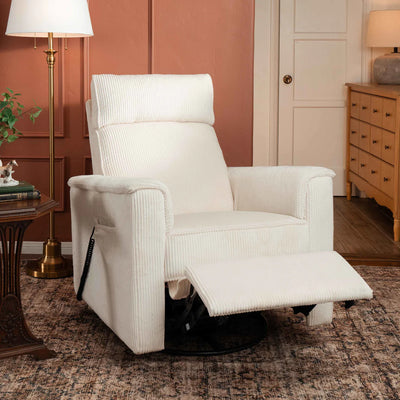 Monogram Willa Deluxe Power Glider Recliner w/Heat & Massage