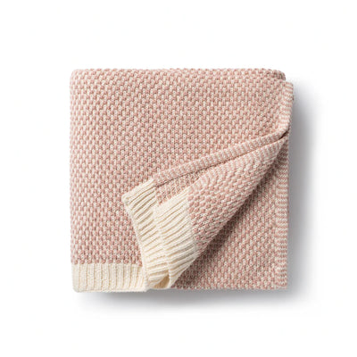 Domani Home Brunello Baby Blanket in Rose