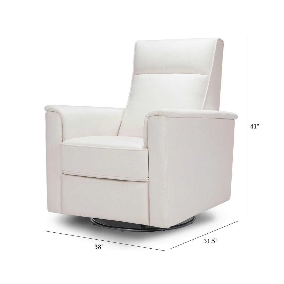 Namesake Willa Glider Recliner in Grey Eco Weave