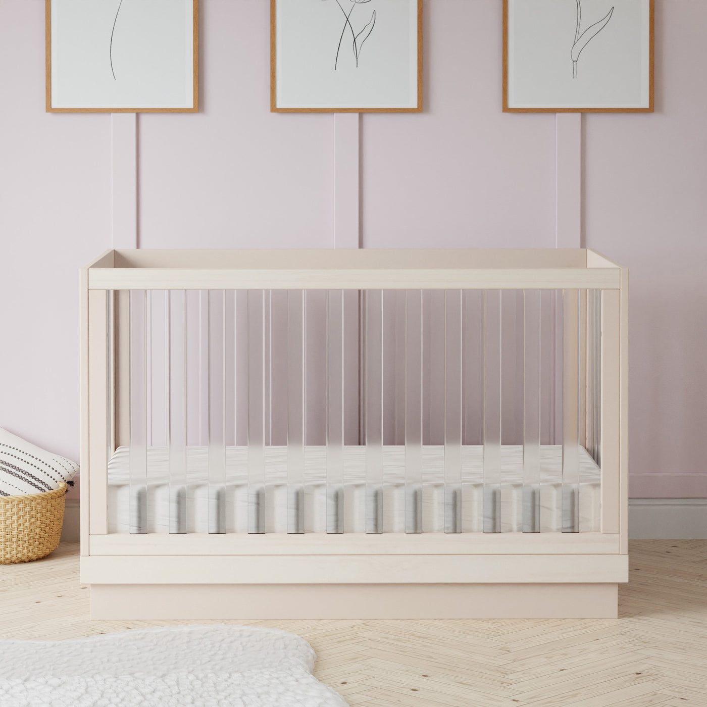 Babyletto Harlow Acrylic 3 in 1 Convertible Crib