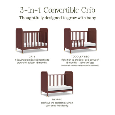 Brimsley Tambour 3 in 1 Convertible Crib