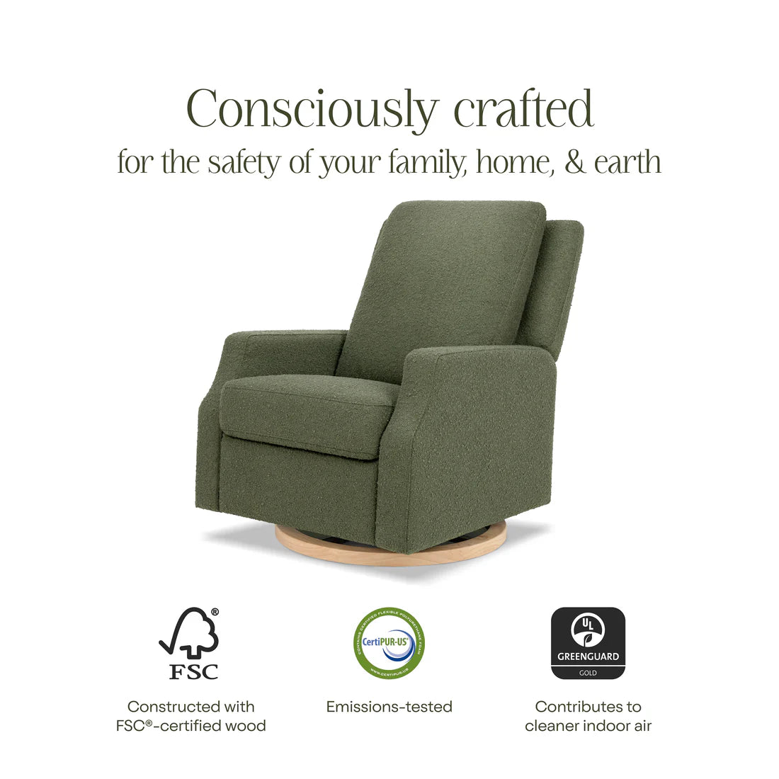 Crewe Recliner and Swivel Glider