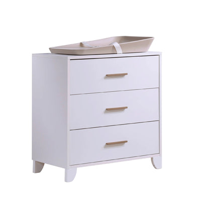 Tulip  Aiko Crib and 3 Drawer dresser set in White