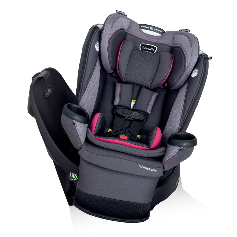 Evenflo Revolve360 Extend Rotational All-in-One Convertible Car Seat with Quick Clean Cover