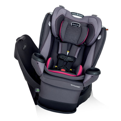 Evenflo Revolve360 Extend Rotational All-in-One Convertible Car Seat with Quick Clean Cover