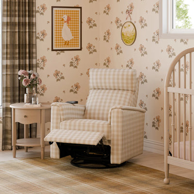 Monogram Willa Deluxe Power Glider Recliner w/Heat&Massage i