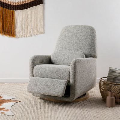 Arc Electronic Recliner and Swivel Glider in Boucle