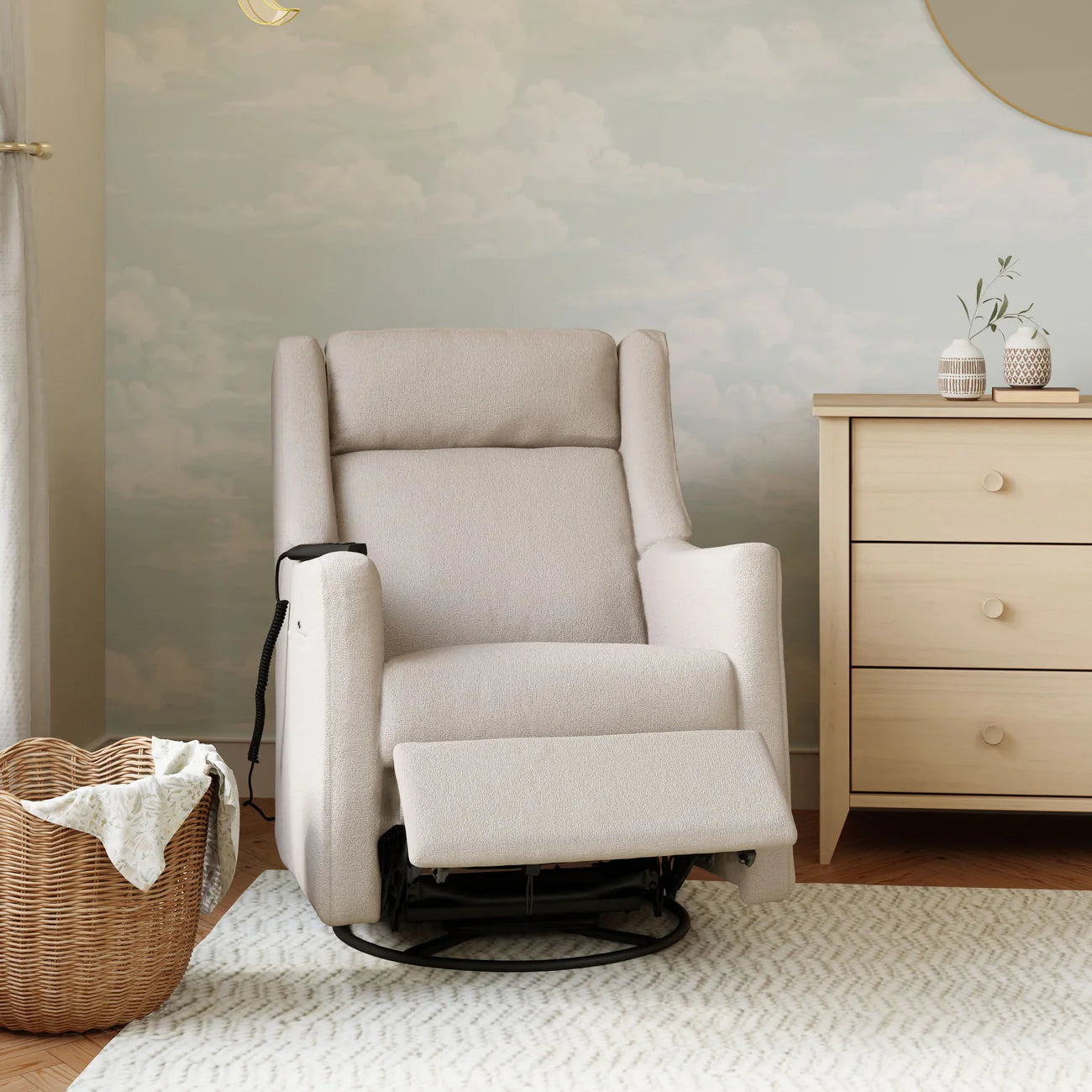 Babyletto Kiwi Deluxe Power Glider Recliner w/ Heat & Massage