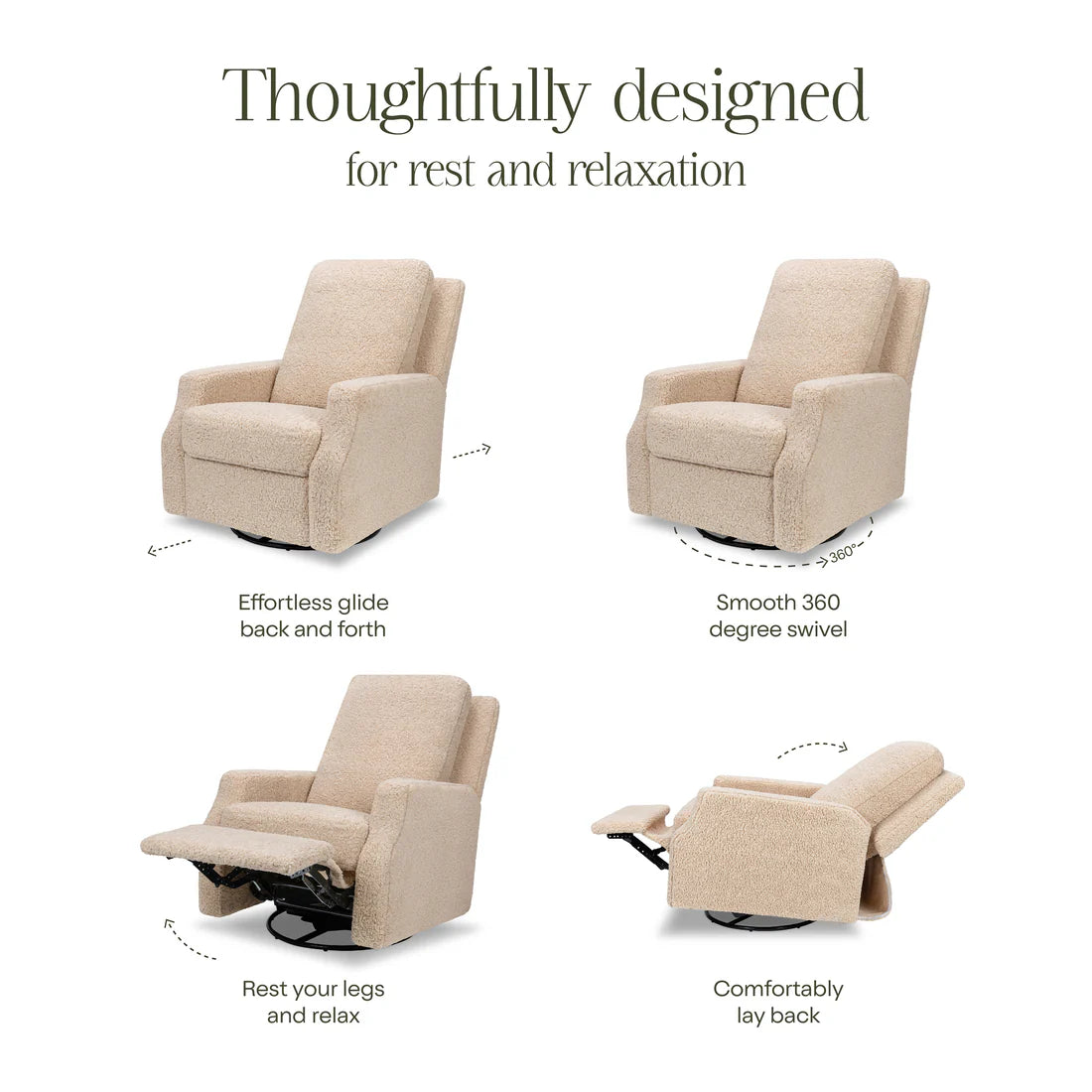 Crewe Recliner and Swivel Glider