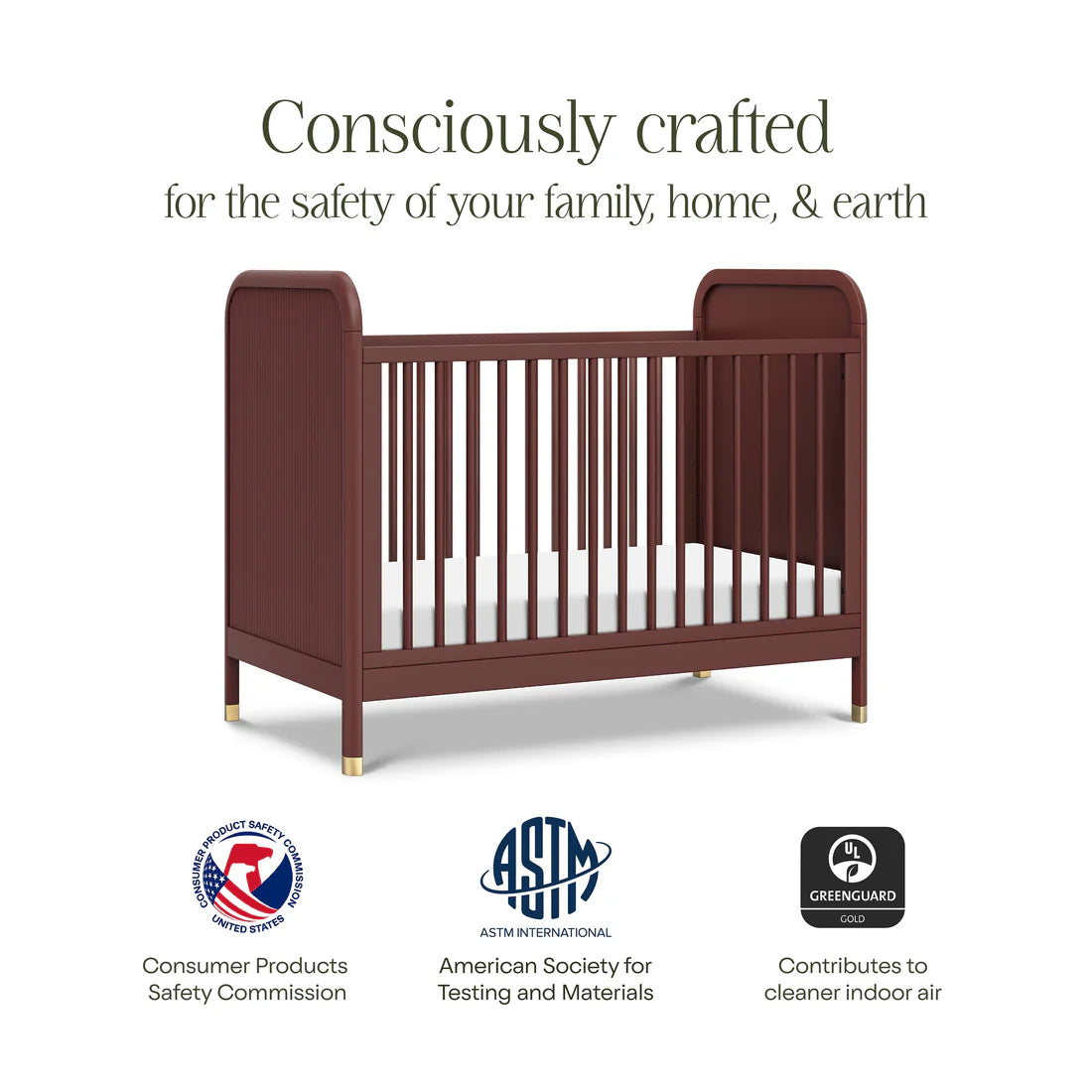 Brimsley Tambour 3 in 1 Convertible Crib